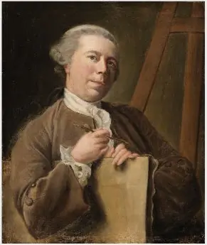 Self-Portrait with an Easel, by Nathaniel Hone the Elder