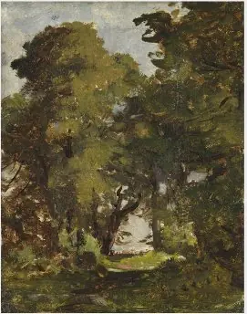A Clearing amongst Trees, by Nathaniel Hone the Younger