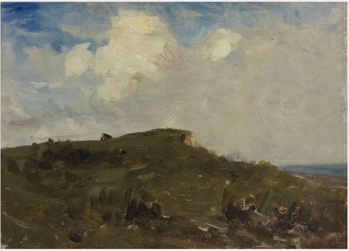 A Grass-crowned Bluff by the Sea, by Nathaniel Hone the Younger, unspecified, 1881