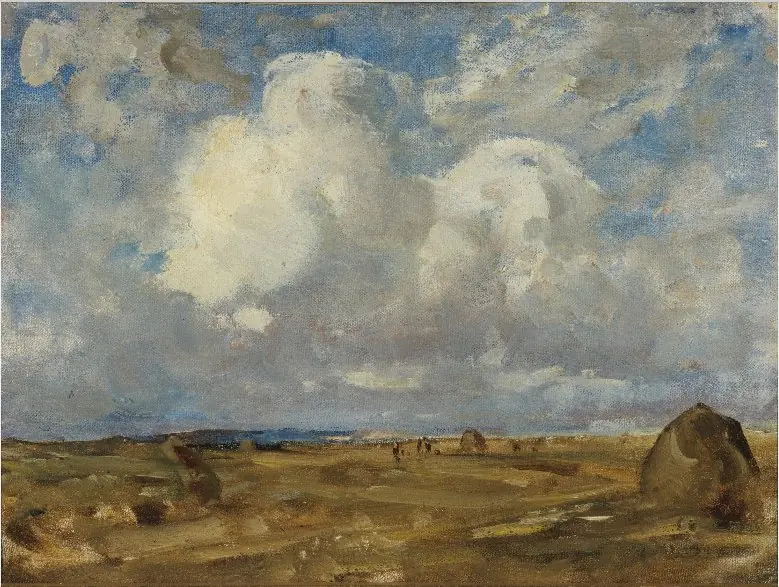 A Harvest Scene, North Dublin, by Nathaniel Hone the Younger
