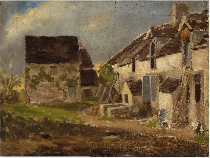 A House and Out-offices, by Nathaniel Hone the Younger