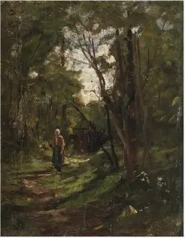 A Leafy Lane, by Nathaniel Hone the Younger