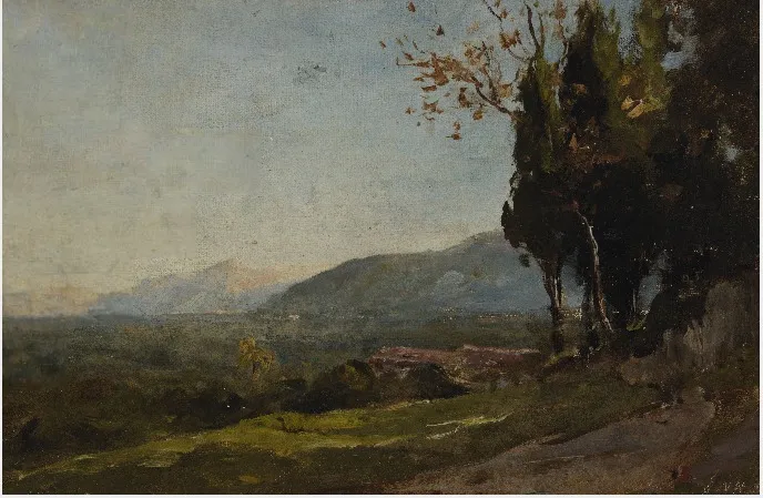 A View of the Maritime Alps, by Nathaniel Hone the Younger, unspecified, 1881