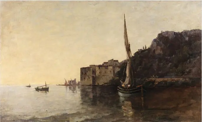 A View of Villefranche from the East, by Nathaniel Hone the Younger