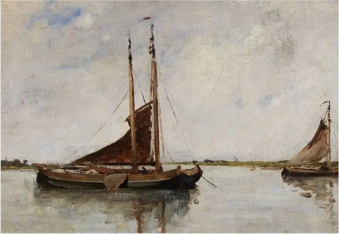 Boats with Brown Sails, by Nathaniel Hone the Younger