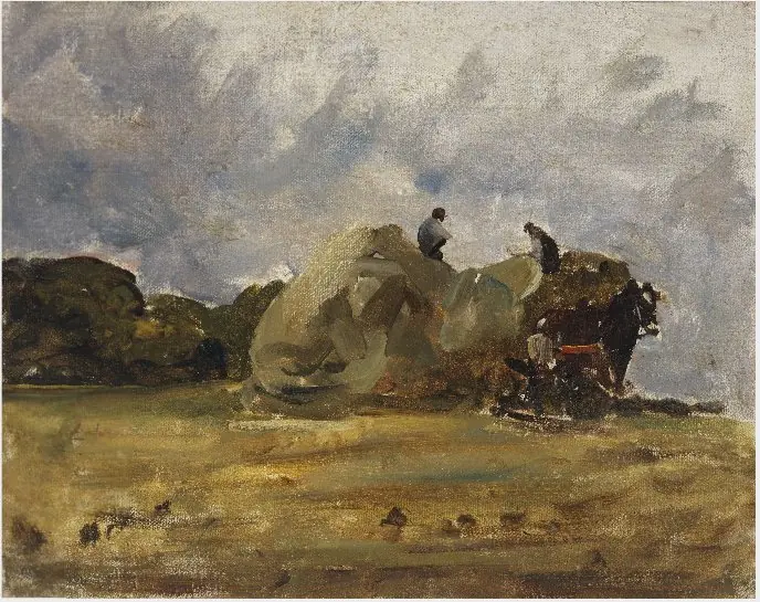 Building the Hayrick, by Nathaniel Hone the Younger