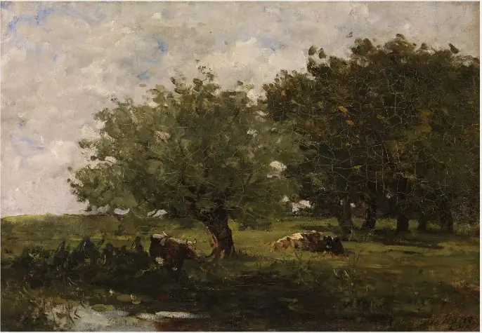 Cattle under Trees, by Nathaniel Hone the Younger