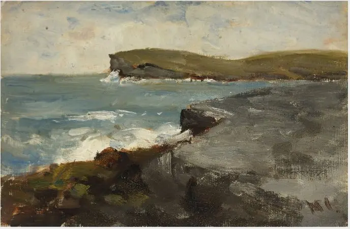 Cliffs and the Sea, by Nathaniel Hone the Younger