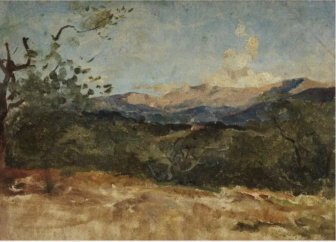 Hills, South of France, by Nathaniel Hone the Younger