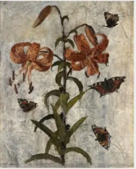 Lilies and Butterflies, by Nathaniel Hone the Younger