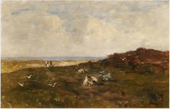 North County Dublin, Cattle at Rest near the Sea, by Nathaniel Hone the Younger