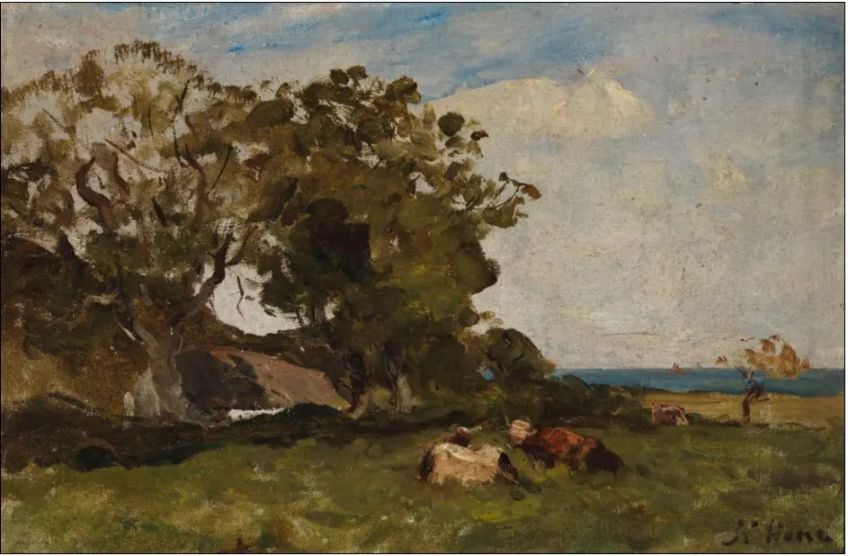 Pastures near the Sea, by Nathaniel Hone the Younger