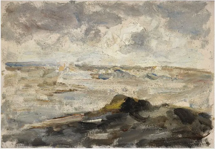 Rock and the Sea, by Nathaniel Hone the Younger