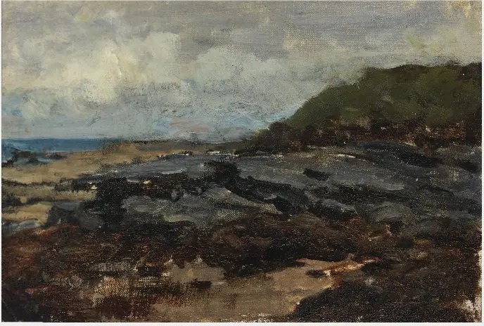 Rock Pools, and the Sea, by Nathaniel Hone the Younger