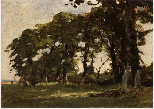 Row of Trees near the Shore, by Nathaniel Hone the Younger