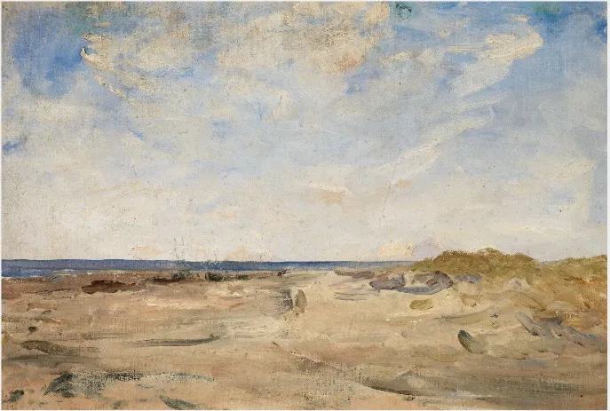 The Shore and Dark Blue Sea, by Nathaniel Hone the Younger, unspecified, 1881