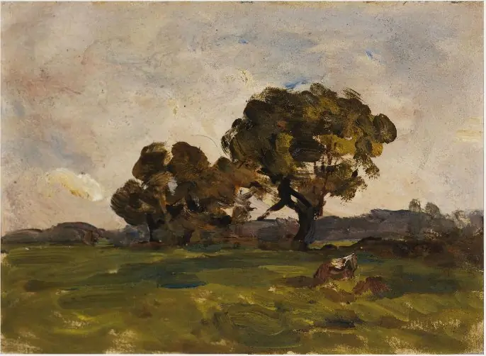 Trees in Pasture Land, by Nathaniel Hone the Younger