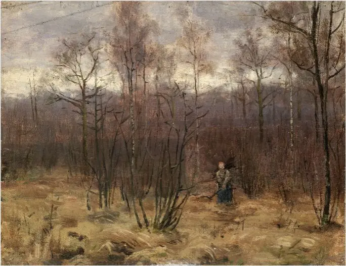 Woman Gathering Sticks, by Nathaniel Hone the Younger