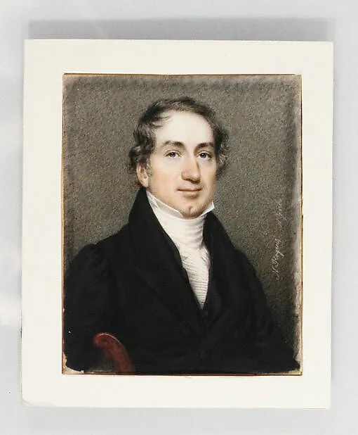 Portrait of a Gentleman, by Nathaniel Rogers, watercolor, 1815