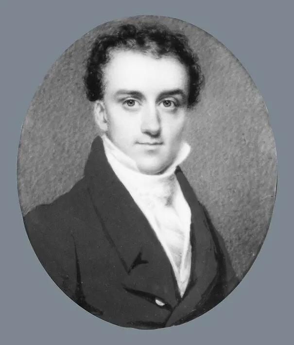 Portrait of a Gentleman, by Nathaniel Rogers, watercolor, 1825