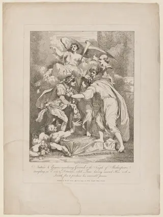 Nature and Genius Introducing Garrick to the Temple of Shakespeare