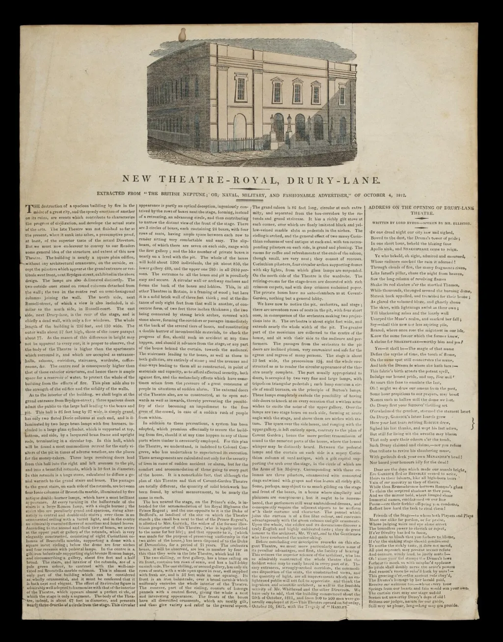 H Beard Print Collection, by Naval, Military, and Fashionable Advertiser The British Neptune; or, 1812
