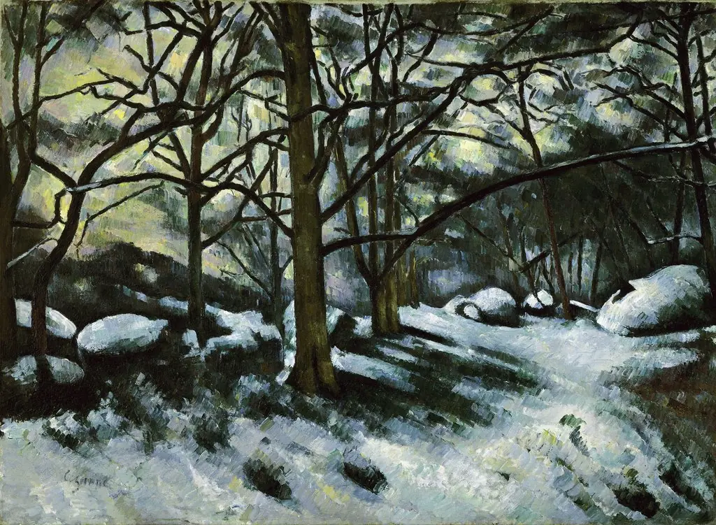 Neige fondante à Fontainebleau (Melting Snow, Fontainebleau)