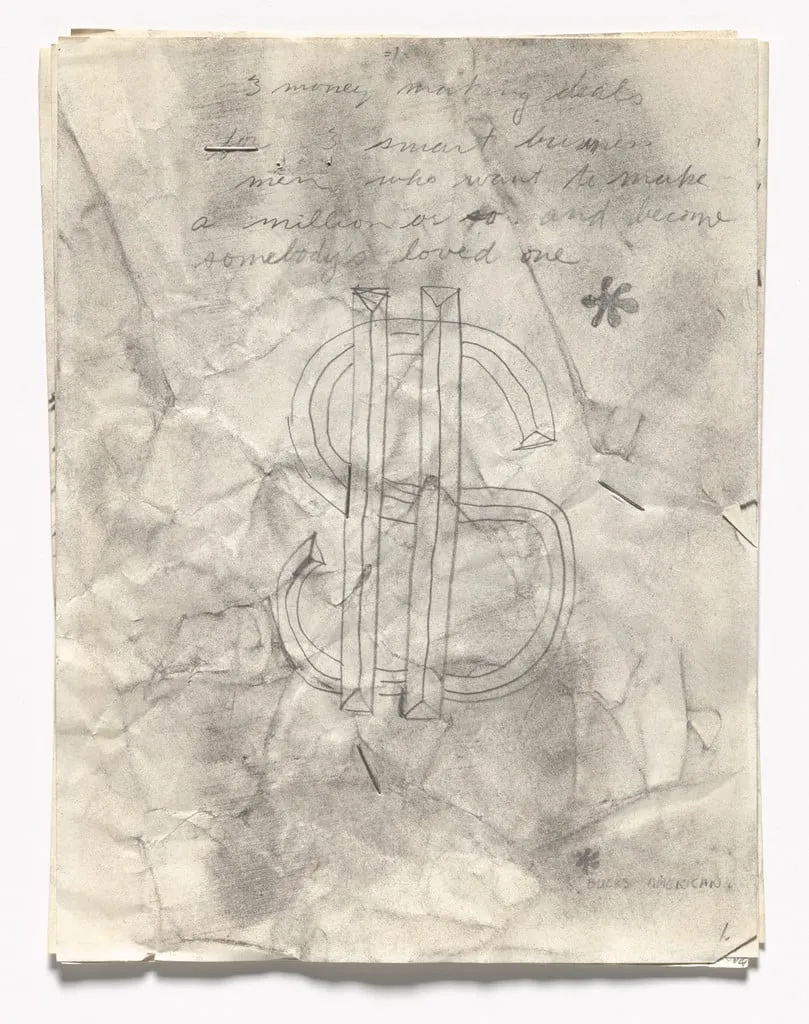 Untitled, by Neil Jenney, ink, 1968