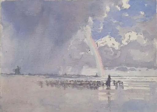 Sea, Sheep and Rainbow, by Nelson Ethelred Dawson