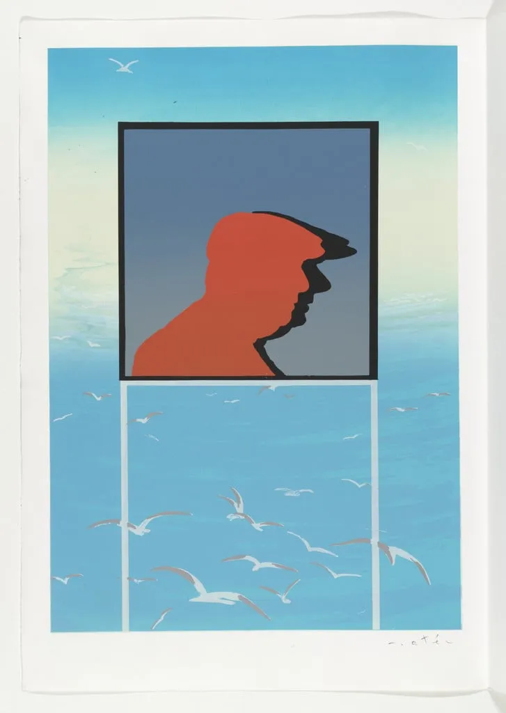 Untitled, by Nemesio Antúnez, ink, 1973