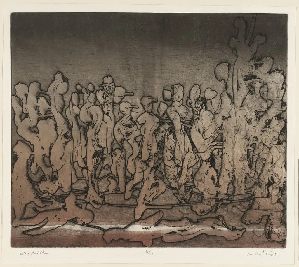 Untitled, by Nemesio Antúnez, ink, 1949