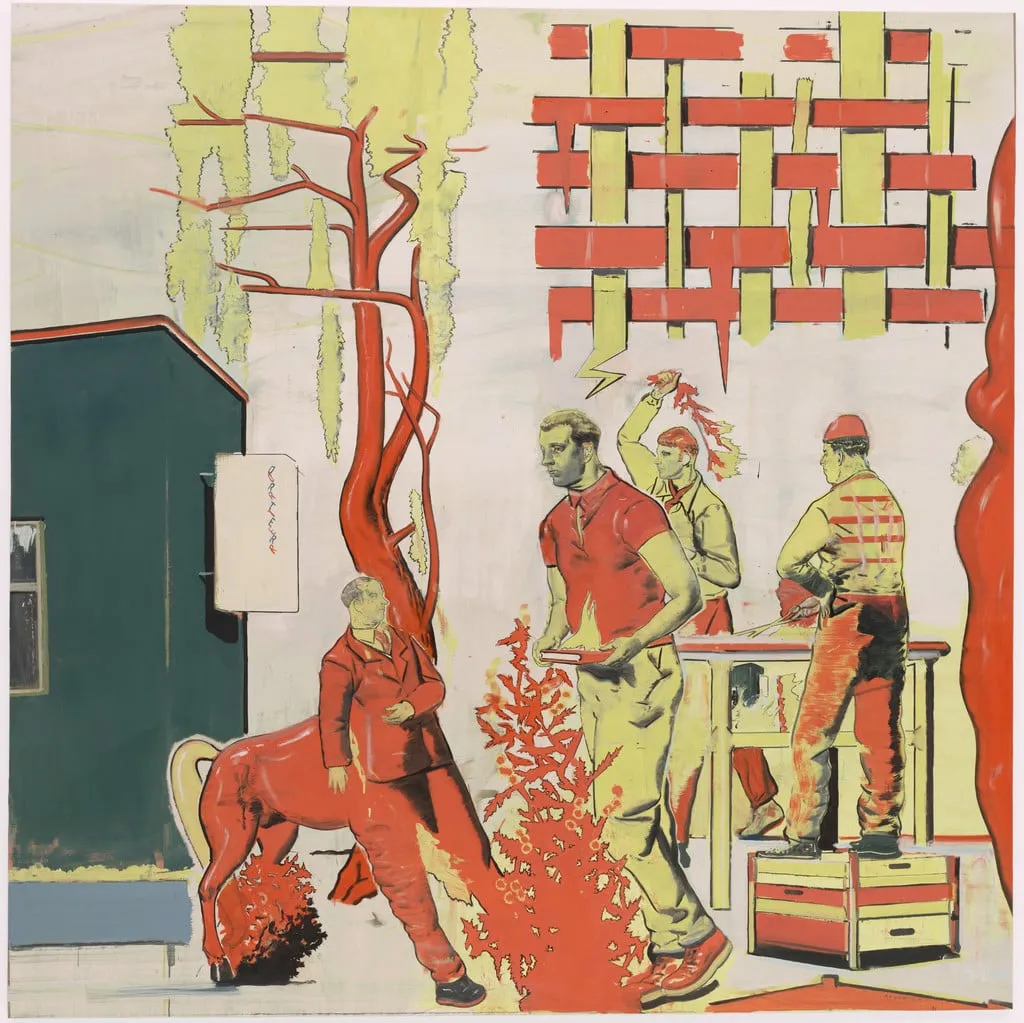 Untitled, by Neo Rauch, oil, 2001