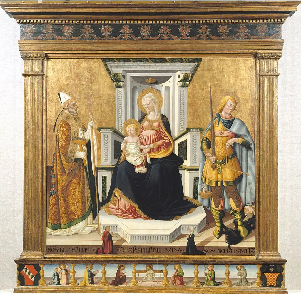 Madonna and Child with Two Saints (Bicci), by Neri di Bicci