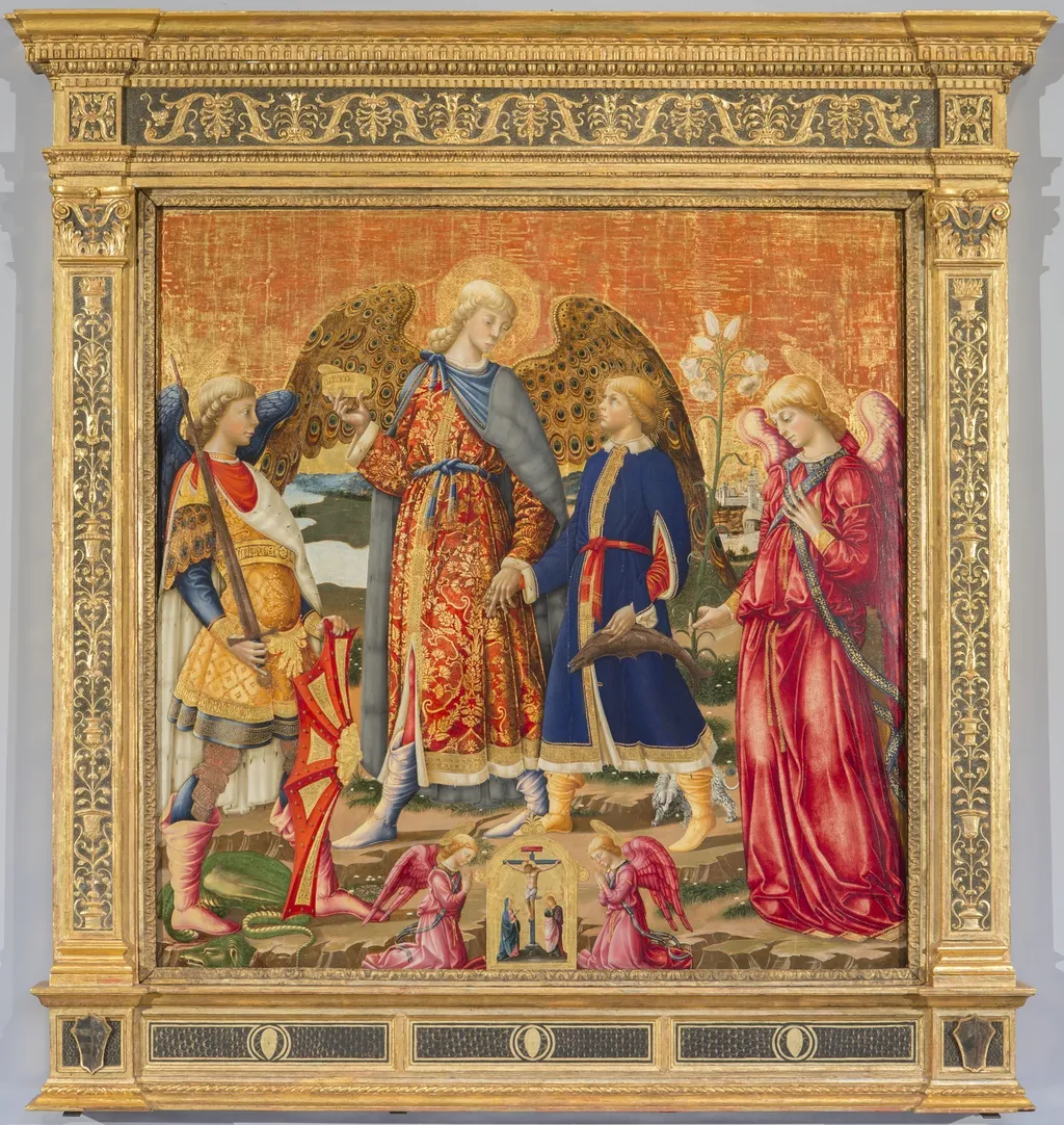 Tobias and Three Archangels, by Neri di Bicci, unspecified, 1471