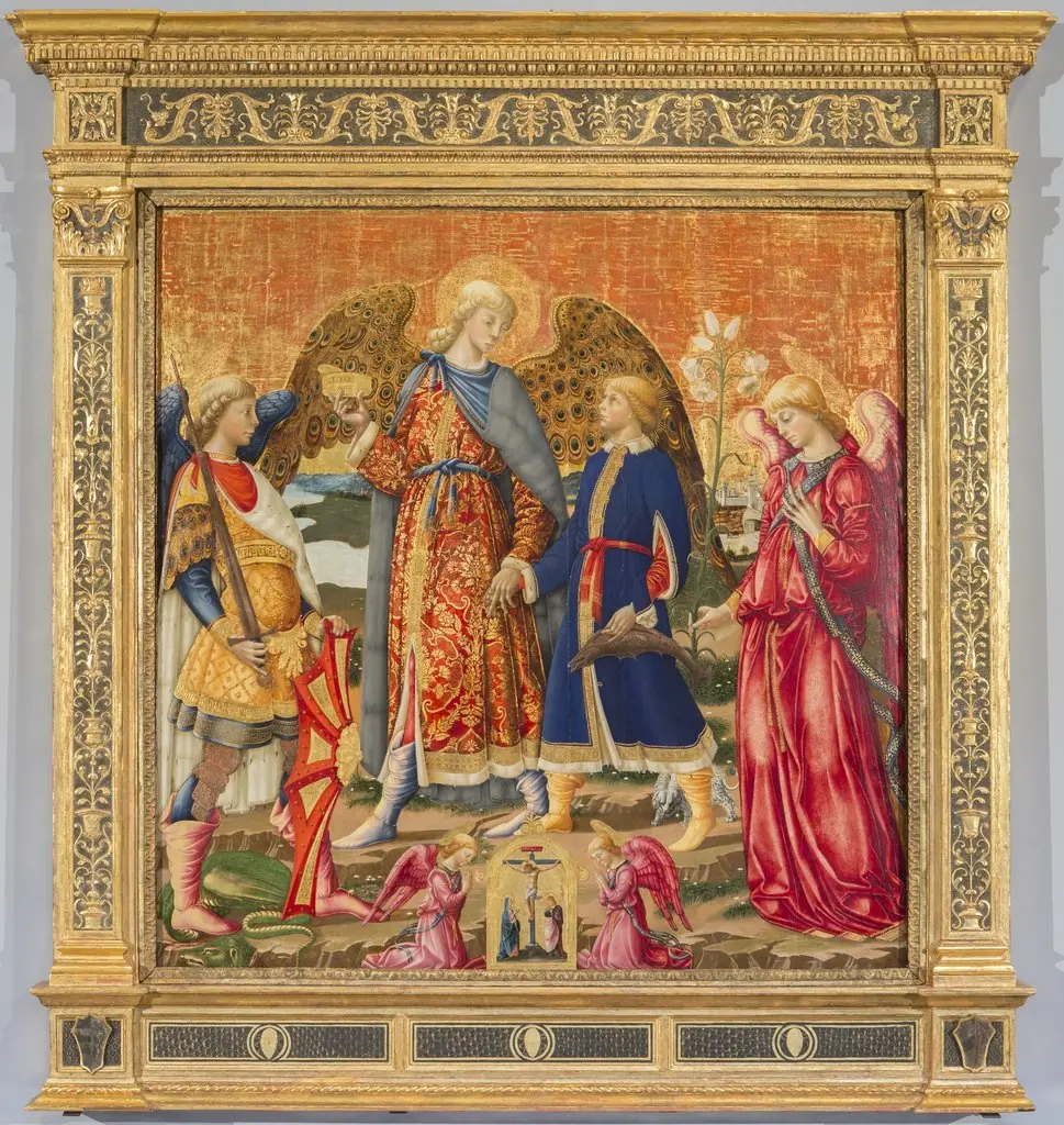 Tobias and Three Archangels, by Neri di Bicci