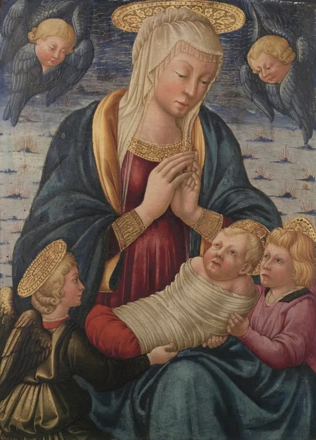 Virgin and Child with Angels, by Neri di Bicci, unspecified, 1460