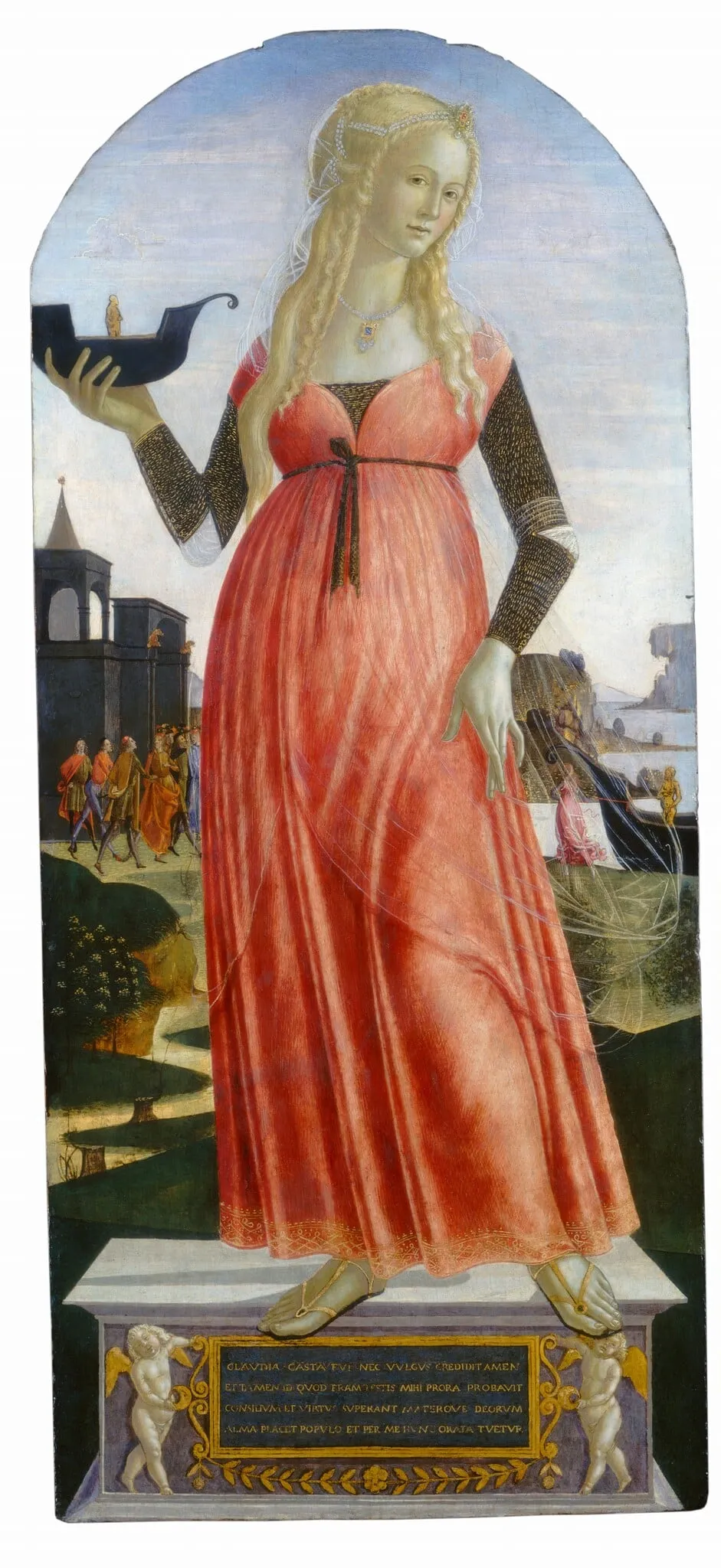 Claudia Quinta, by Neroccio de' Landi, tempera, 1492
