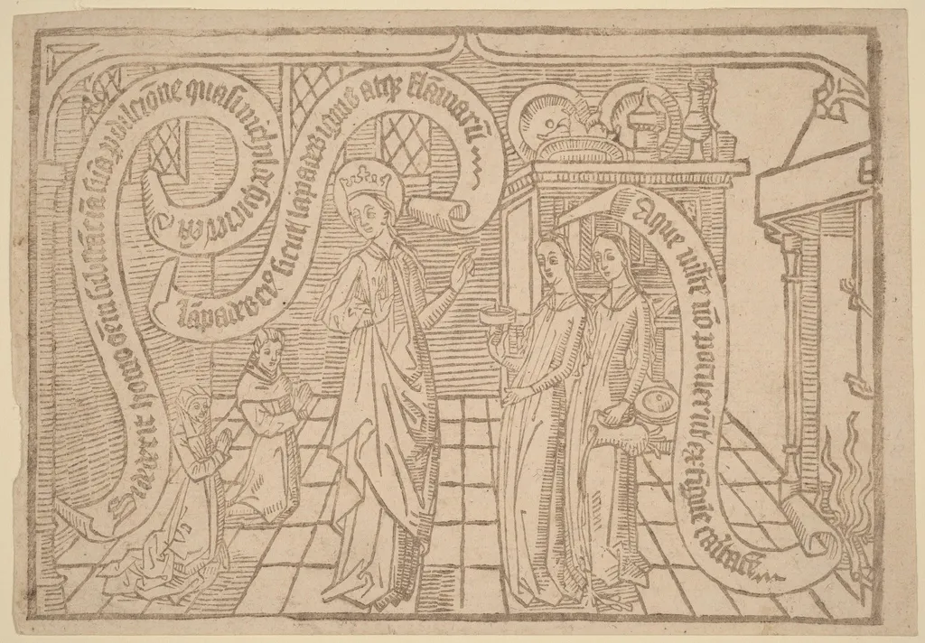 Page from "Canticum Canticorum": 2nd Edition, by Netherlandish 15th Century, ink, 1465
