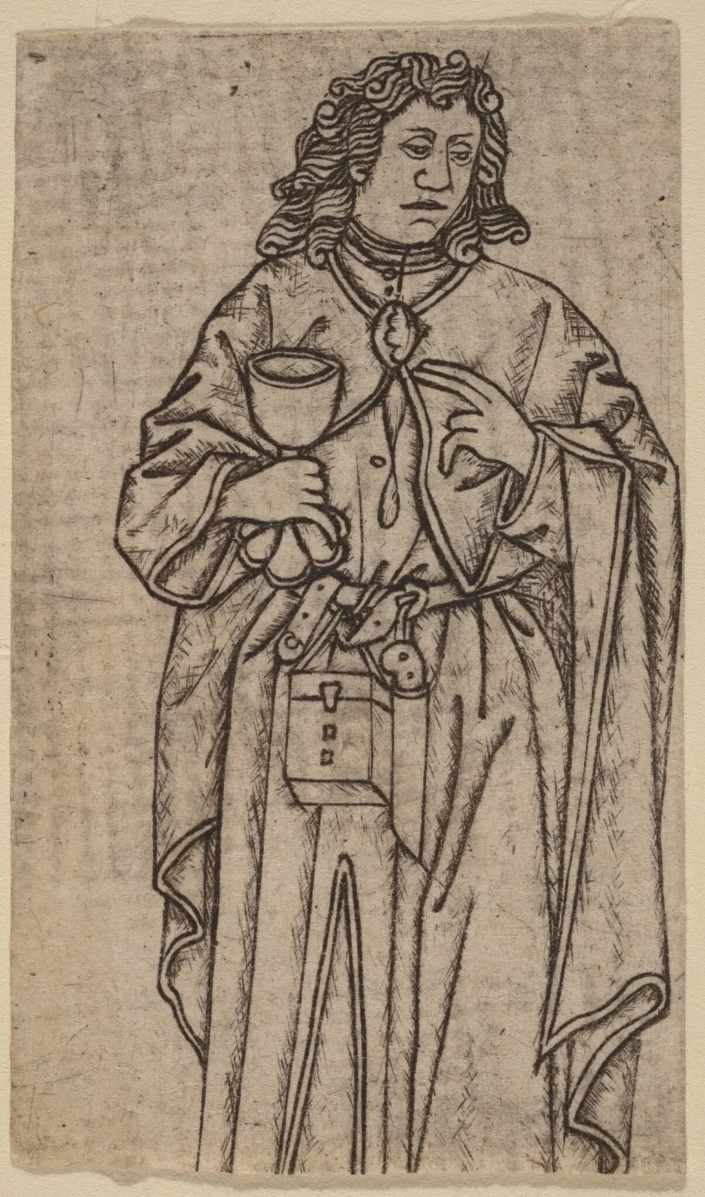 Saint John, by Netherlandish 15th Century, ink, 1401