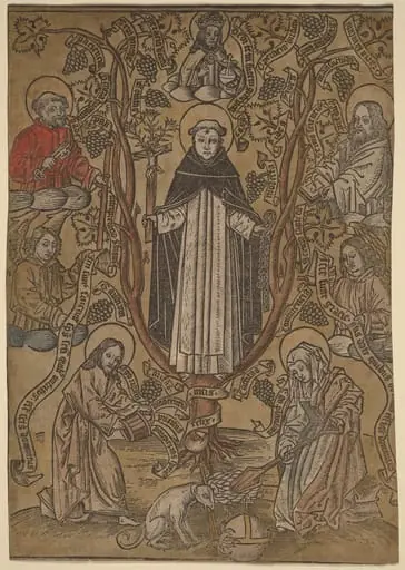 The Genealogical Tree of the Dominicans, by Netherlandish 15th Century