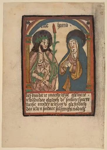 The Man of Sorrows and His Mother, by Netherlandish 15th Century