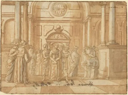 Christ and the Woman Taken in Adultery, by Netherlandish 16th Century