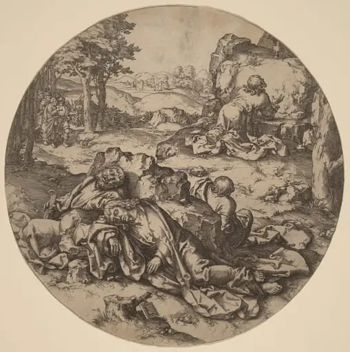 Christ at the Mount of Olives, by Netherlandish 16th Century