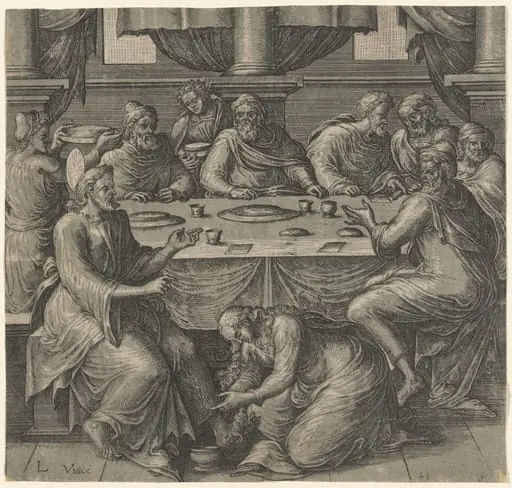 Christ at the Table of Simon the Pharisee, by Netherlandish 16th Century
