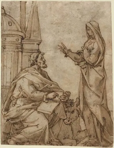 Saint Luke, by Netherlandish 16th Century