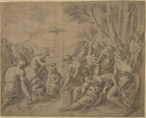 The Baptism of Christ, by Netherlandish 16th Century