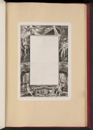Border Illustration with Saints and Scenes from the Life of Christ, by Netherlandish 17th Century