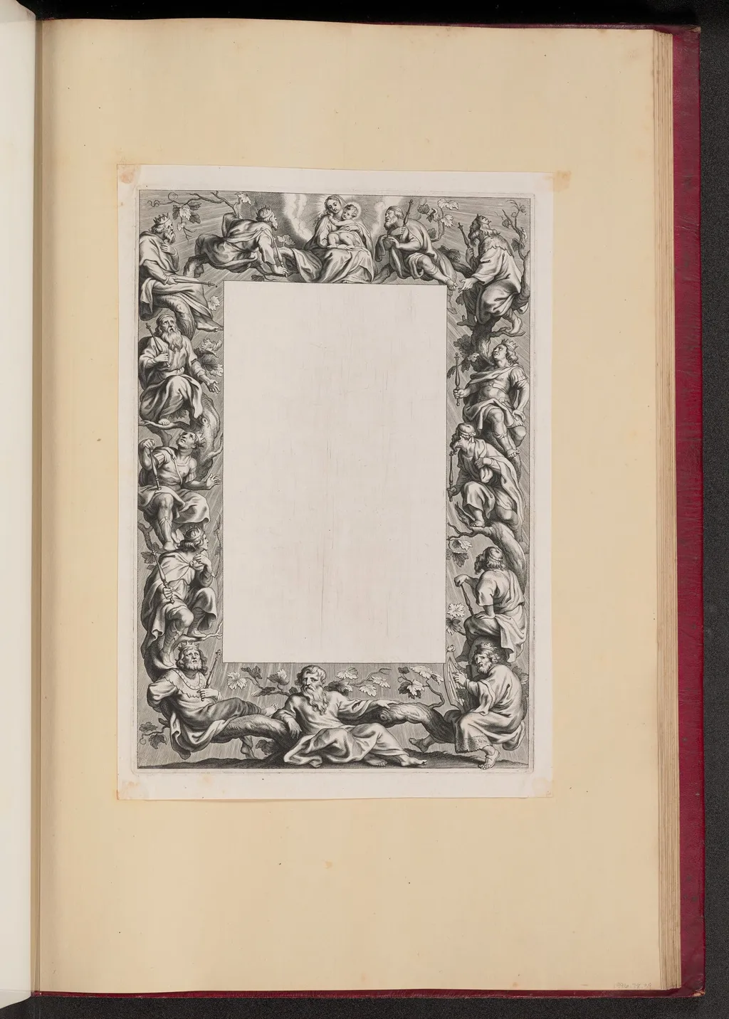 Border Illustration with the Tree of Jesse, by Netherlandish 17th Century, ink, 1613