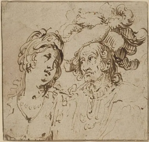 Cavalier with a Harlot, by Netherlandish 17th Century