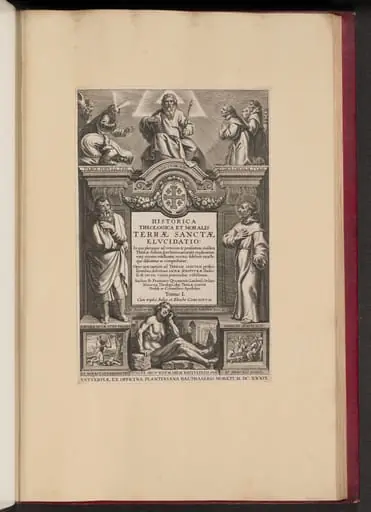 Title Page for Franciscus Aguilonius, Historica Theologica et Moralis Terrae Sanctae Elvcidatio, by Netherlandish 17th Century
